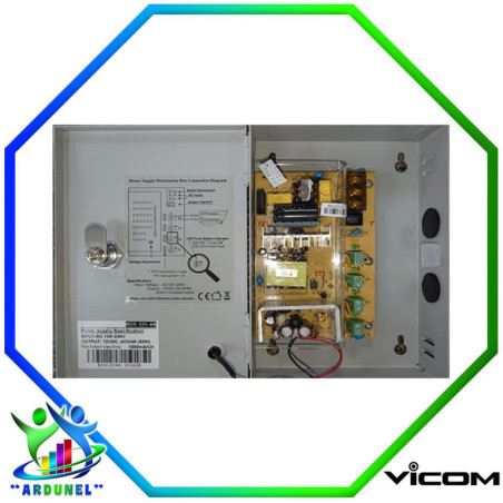 FUENTE SUPERVISADA 12VDC X 4A PARA CÁMARAS