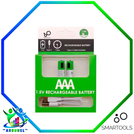 BATERIA AAA LI-ION RECARGABLE USB TIPO C (PAR)