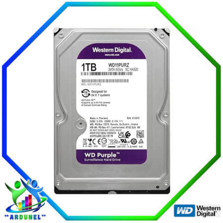 DISCO DURO WD 1TB PURPURA WD11PURZ