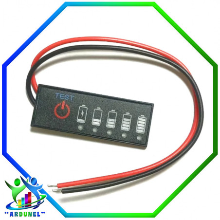 MODULO INDICADOR DE VOLTAJE DE BATERIA DE LITIO 11.1V
