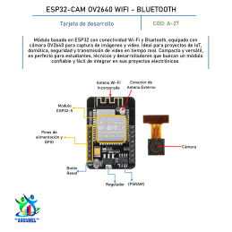 ESP32-CAM OV2640 WIFI - BLUETOOTH