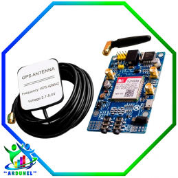 SIM808 MÓDULO GSM GPRS PLACA DE DESARROLLO GPS IPX SMA CON ANTENA GPS